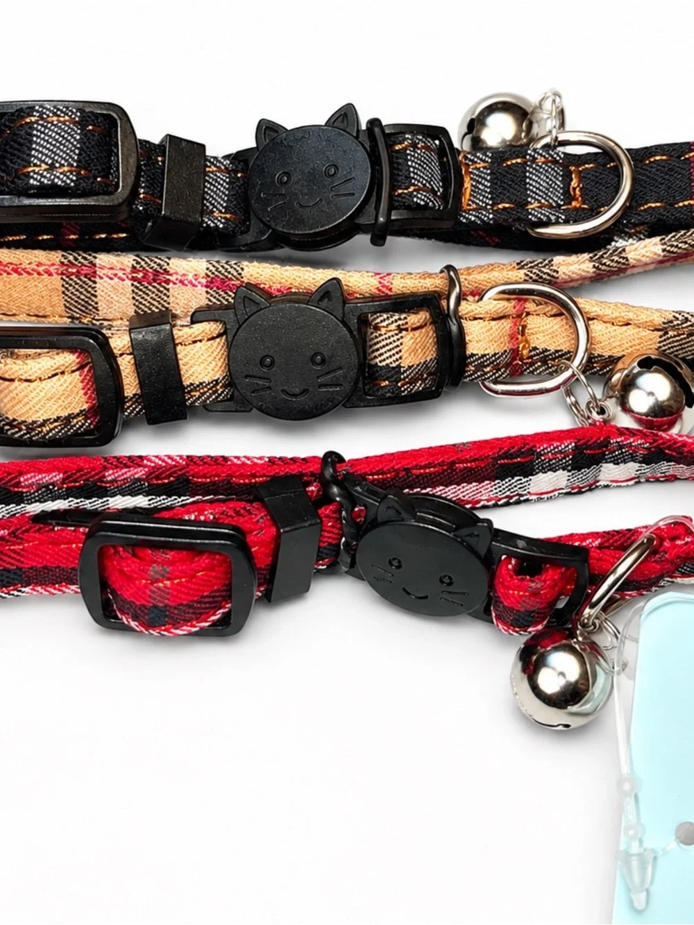 Set of 3 PupTek cat collars.